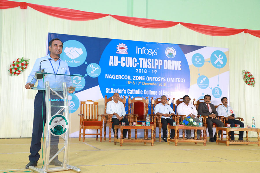 Infosys- AU-CUIC-TNSLPP Pool Placement Drive on 18 &amp; 19.12.2018