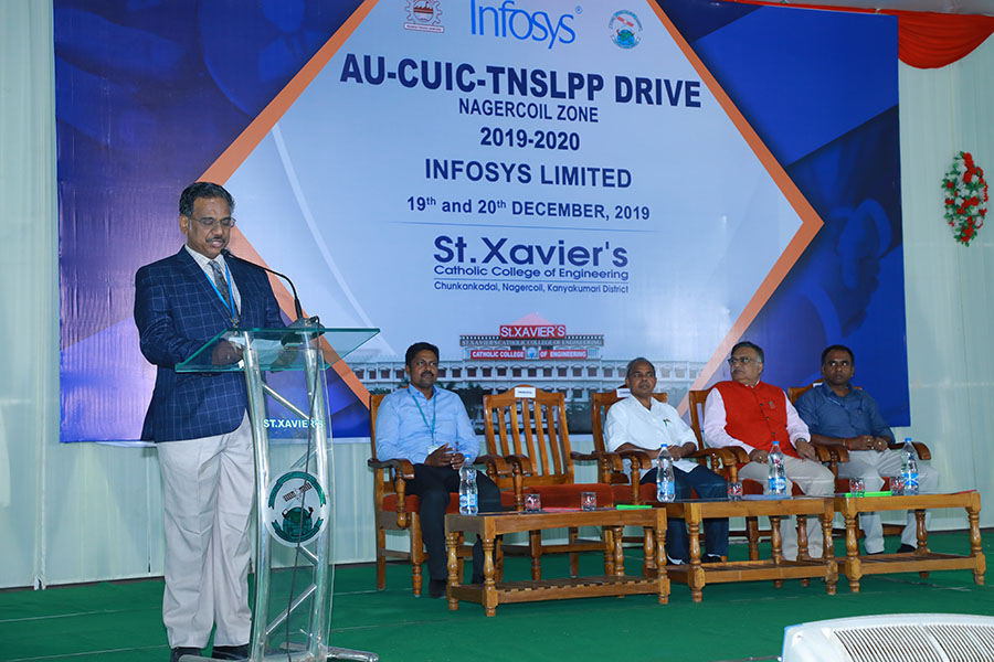 AU-TNSLPP-Infosys On &amp; Pool Campus Placement Drive on 19 &amp; 20.12.2020