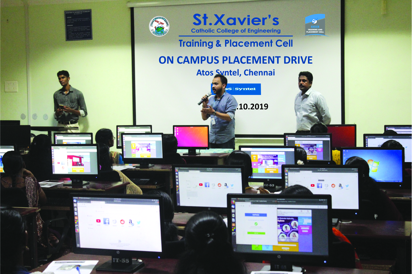 Atos Syntel-On Campus Placement Drive on 13.10.2019