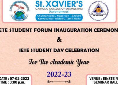 IETE Student Forum Inauguration