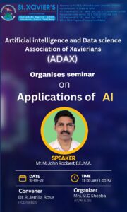 Seminar on " Applications of AI"